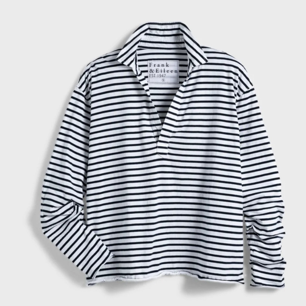 Frank & Eileen PATRICK Popover Henley Heritage Jersey Size: S Navy
